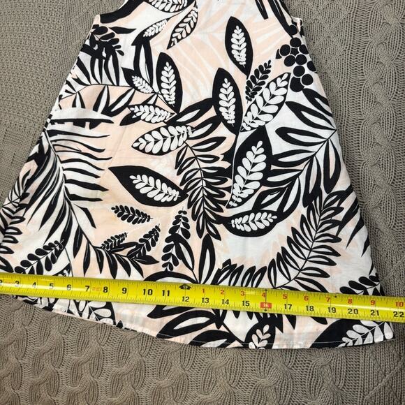 Janie & Jack Floral Sleeveless Dress in Black, Blush and Cream Leaf Pattern ~ 4 - Picture 7 of 15